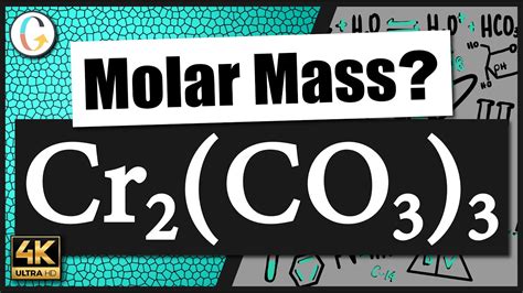 So, Molar mass of PbCO3 = Molar mass of 1 Lead (Pb) atom + Molar mass of 1 Carbon (C) atom + Molar mass of 3 Oxygen (O) atoms. = 207.2 + 12.011 + (15.999) 3 = 207.2 + 12.011 + 47.997 = 267.208 g/mol. Hence the Molar mass of PbCO3 is 267.208 g/mol. I hope you have understood the short and simple calculation for finding the molar mass of PbCO3 .... 
