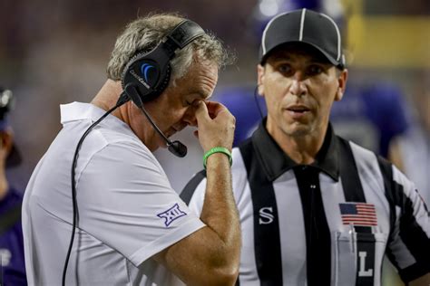 Coach feels TCU has mirrored last season’s playoff team. Except these Frogs already have a loss
