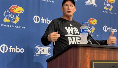 KU football head coach Lance Leipold is looking forward to the Jayhawks' first conference game of the season against BYU on Saturday at 2:30 p.m. at David Booth Memorial Stadium.. 