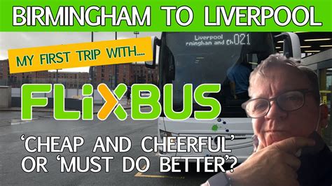 Coach trips from Birmingham to Liverpool Flixbus