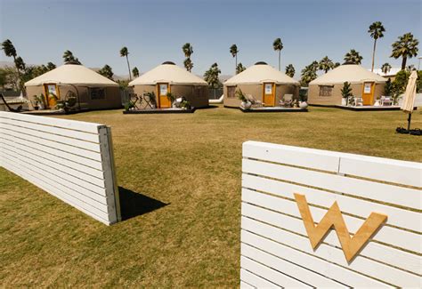 Coachella festival hotels. The Resort at Coachella. The Resort at Coachella provides premium festival access, featuring stylish studio style Residences or furnished Yurts on the Safari Campground. Cruise around the festival grounds in a golf cart all weekend and live like a VIP with Artist Passes for 2 people. Learn More. 