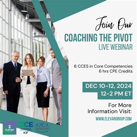 Coaching The Pivot - 6 CCEs in Core Competencies - ICF Events