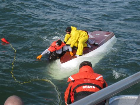 Coast Guard: 3 rescued from capsized vessel off New Jersey coast
