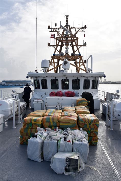 Coast Guard offloads over $186M in cocaine from interdictions at sea; 12 in custody