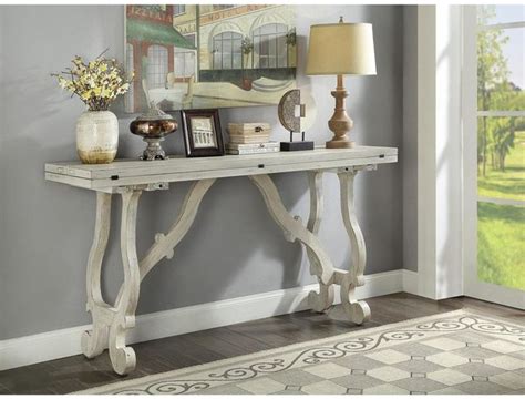 Coast2Coast Home™ Orchard Park White Rub Console Table