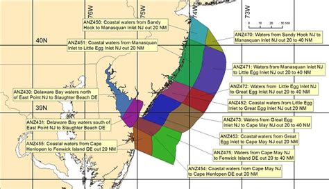 Coastal Marine Forecasts by Zone - Philadelphia/Mt Holly, PA/NJ