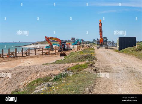 Coastal defence, construction Stock Photos and Images - Alamy