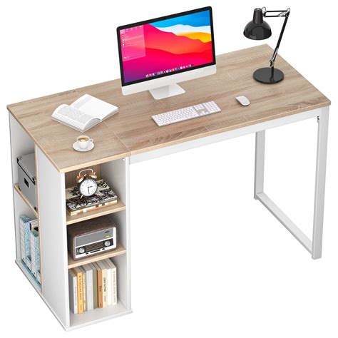 Coavas Computer Desk for Home Office, Modern Wood, White …