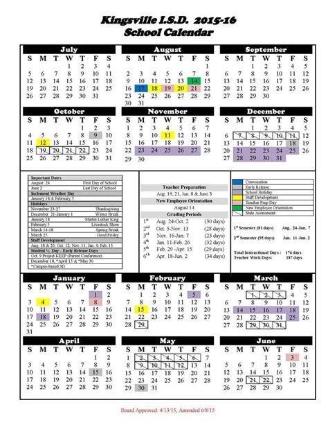 Cobb K12 Calendar