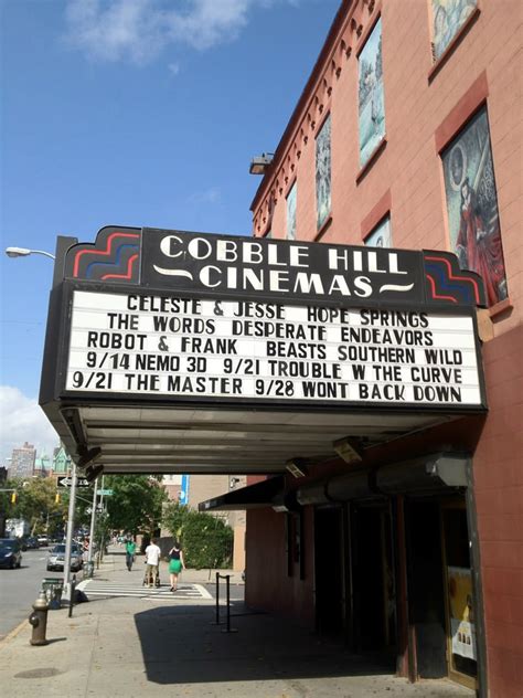 Cobble hill cinemas. Cobble Hill Cinemas; Kew Gardens Cinemas; Mamaroneck Cinemas ©2024 Website by The Boxoffice Company Opens in new window for Williamsburg Cinemas. Choose your theatre. Search for Theater. GO. Williamsburg Cinemas. 217 Grand Street, Brooklyn, NY 11211 