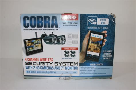 Cobra wireless surveillance system receiver 63842. Feb 6, 2018 · Cobra 4 Channel Wireless Surveillance System with 2 Cameras 7" Monitor 63842 Brand: 63842 4.3 58 ratings | 172 answered questions About this item 7 in. diagonal flat screen monitor - also remote smartphone viewing 2 weather resistant day or night vision color cameras with built-in microphone and speaker (120V power adapter included) 