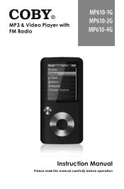 Coby mp3 player manual mp610 4g. - Molecular and cellular biology study guide.