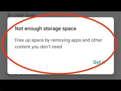 Coc not enough storage space. &rdquo; Anyone know anyway around this? I didn&rsquo;t know it ...