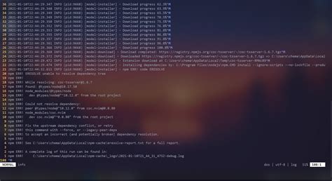 Coc tsserver. CMD install exited with 1 Node I have a problem with NVim...