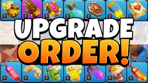 Coc upgrade priority. Guide. Hey All, let’s make a list together on a th15 upgrade priority list to help others out. Let’s make the assumption that they are th14 max or near max so we are not unrushing anyone. Start listing your priority and I will edit this message with a order we can all agree with. Super excited for tomorrow and hope we all can crush it together! 