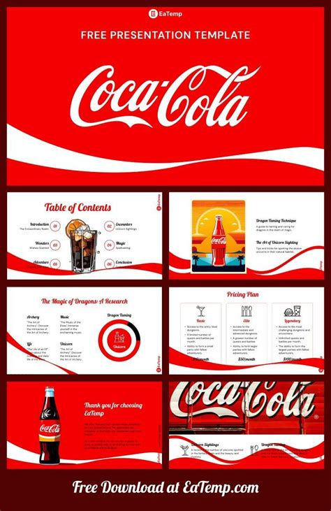 Coca Cola Powerpoint Template Simple Template Design