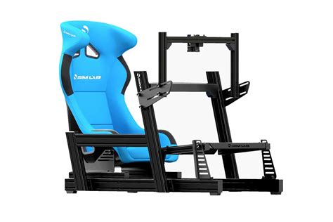 Cockpit for sim racing.  The GT1 Pro Cockpit offers ultra-rigid structur...