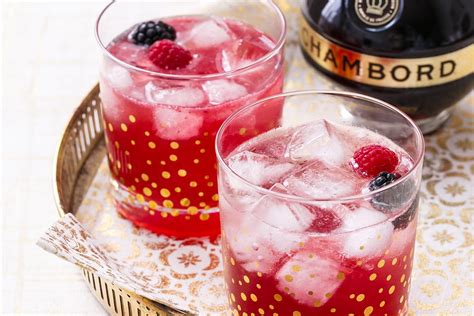 Cocktails with chambord raspberry liqueur. Chambord is a black raspberry liqueur that is produced in France. It is made with black raspberries, sugar, cognac, and vanilla. Chambord has a sweet and sour taste and is often served as a dessert drink. There are many different cocktails that can be made with Chambord. One popular drink is the Chambord Margarita. To 