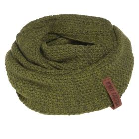 Coco Infinity Scarf Moss Green/Khaki Knit Factory