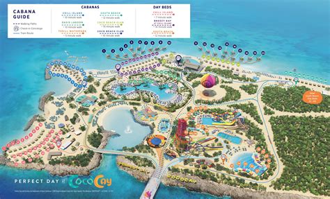 Coco cay map 2024. Coco Cay cruise port schedule 2024-2025-2026, map, address, ship terminals, hotels, tours, shore excursions. 
