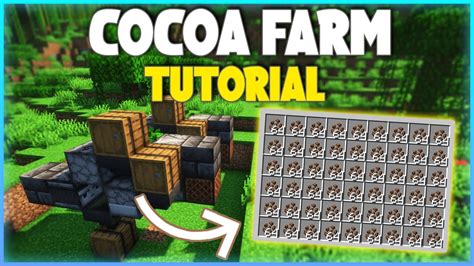 Cocoa Bean Farm Tutorial Minecraft YouTube