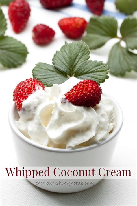 Coconut whip cream. 