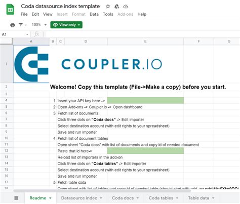 Coda to Google Sheets Without Apps Script in 2022 Coupler.io Blog