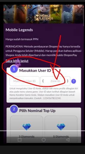 Codashop diamond ml.  Masukkan user id akun game Mobile Legend Anda Top Up Mobile Legends Dia...