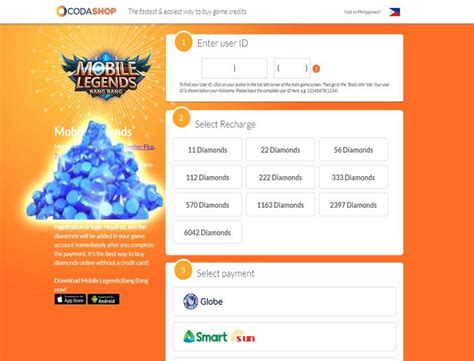 Codashop mobile legends diamonds.  Games Mobile Legends Everything you need to know...