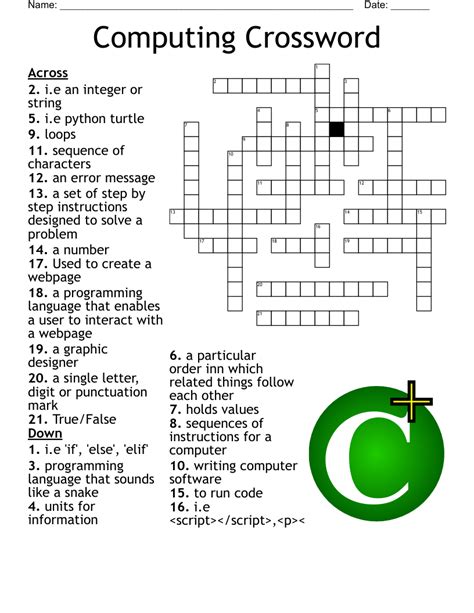 Code Crossword Puzzle WordMint