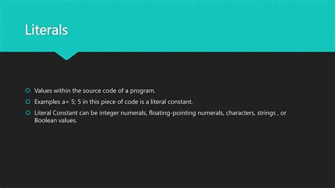 Code Numerals. The numerals within