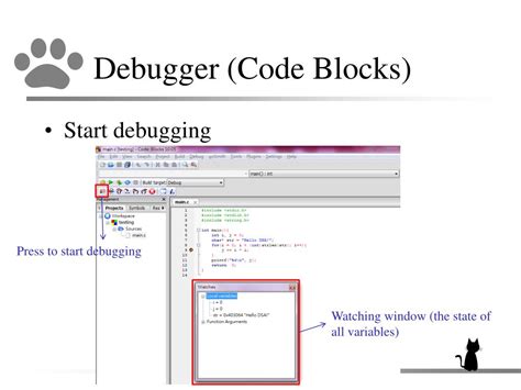 Code blocks debugger arguments.  If you set the profile to ask , Code::Blocks will...