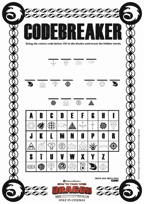 Code breaking worksheets