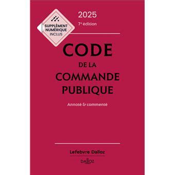 Code commenté de la commande publique