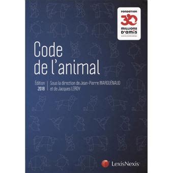 Code de l'animal 2018