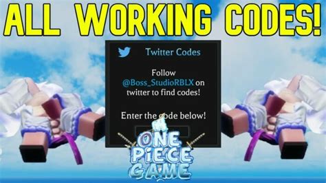 All A One Piece Game Codes. Ichigoat – Redeem code for 1 hr 2x gems boost (NEW) sry4shutdown – Redeem code for 1 Poneglyph (NEW) 510KLikes – Redeem code for 1 hour of x2 Gems. 250MILLTHANKS .... 