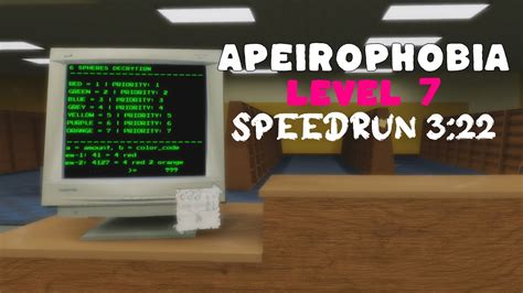 Today I will show you how to solve the color code and how to beat level 7 in Apeirophobia on Roblox! #Roblox #Apeirophobia. 