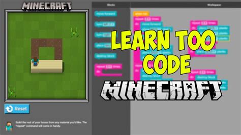 Code in minecraft. Learn coding skills to escape Dr. Breakowski’s mansion in this free lesson for Minecraft Education. Follow the steps to set up Minecraft, get the lesson plan, join an event, and explore more resources for coding with Minecraft. 