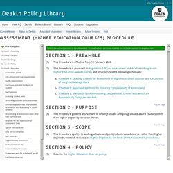 Code of Conduct / Deakin Policy Library - Deakin University