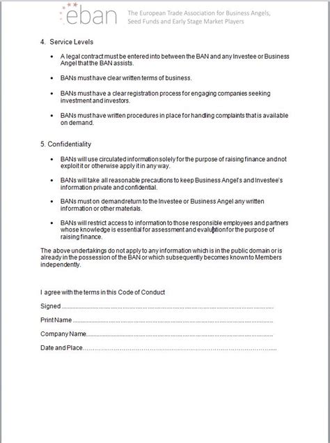 Code of Conduct Contract Template Eloquens