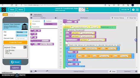 Course C (2023) Create programs with sequencing, loops, and events. 