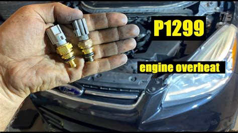  A P1299 code is a manufacturer specific code usually either in Ford or Lincoln vehicles caused by an ECM (Engine Control Module) receiving a signal that the engine’s cylinder head temperature sensor has detected an engine overheating condition. The most common reason for this is a faulty thermostat or low engine coolant or multiple other ... . 