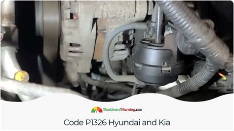 Engine mechanical problem Reprogram Engine Control Module (ECM) What does this mean? Code P1326 KIA Tech Notes The following vehicles may have a Lifetime Warranty for the P1326 code inspection: 2011-2014 Kia Optima 2011-2013 Kia Sportage 2012-2014 Kia Sorento ⚠ Does your KIA have Safety Recalls? → Check here How to Fix the DTC P1326 KIA?. 