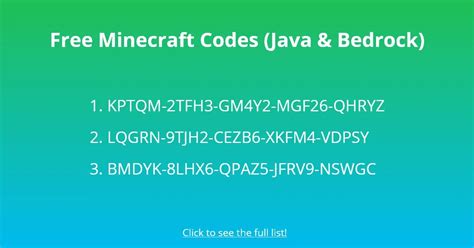 Code to get minecraft for free