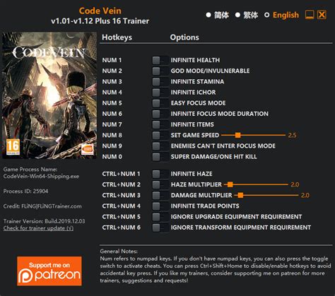 Code vein trainer cheat happens.  Updated on December 23, 2019.  Cheat...