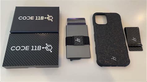 Code118. ULTIMATE KIT. $129.75 $99.75. CODE 118 WALLET (Slate Grey) Limited. Release. MODULAR BACKPLATE (Black Aluminum) Add to Cart. Shipping within 2 business days. With our Ultimate Kit bundle, you'll get our flagship CODE 118 Wallet along with every modular add-on we sell. 