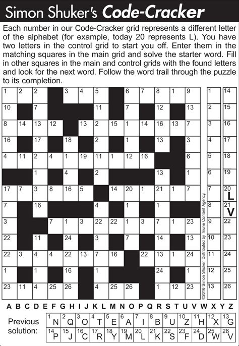 Codebreakers (Or Codeword Or Code Cracker) Word Puzzle Printable