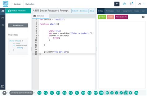 Codehs better password prompt.  All questions or comments related to CodeHS can ...