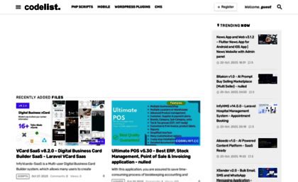 Codelist cc similar websites. cc Premium Scripts, Plugins & Mobile Premium...