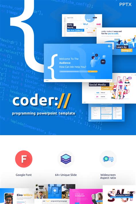 Coder Programming Presentation PowerPoint Template 86089